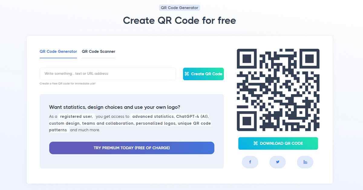 Skapa QR-kod | Gratis QR-kodgenerator