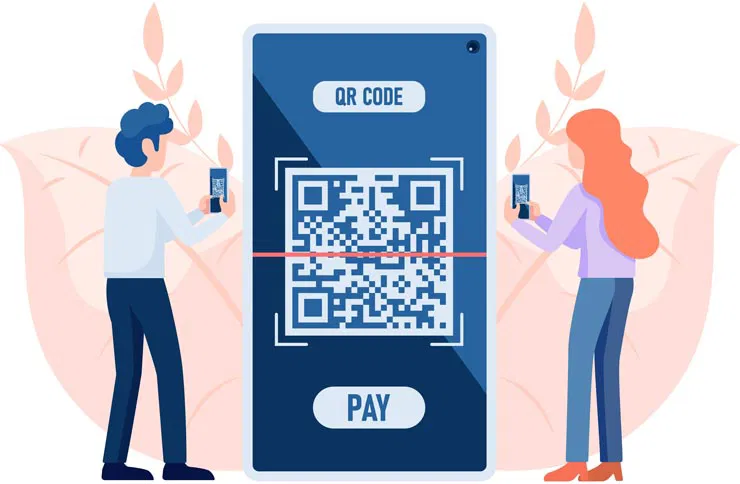 QR-kode betaling - Illustrasjon